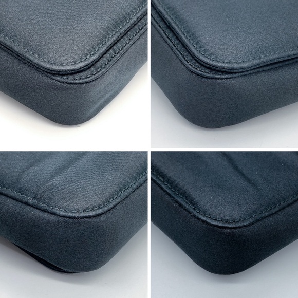 Gucci Satin Mini Flap Mini Handbag in Black - Picture 7 of 14